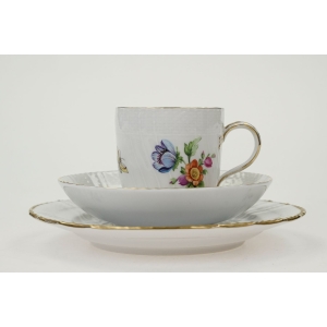 74592 KPM BERLIN NEUOSIER MAK ŚNIADANIÓWKA KOLOROWE KWIATY (2).JPG