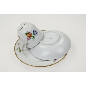 74592 KPM BERLIN NEUOSIER MAK ŚNIADANIÓWKA KOLOROWE KWIATY (4).JPG