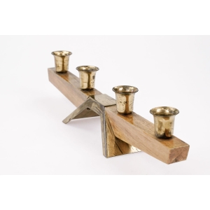 74601 DREWNIANY ŚWIECZNIK DESIGN Z LAT 6070-TYCH (3).JPG