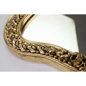 74618 PIĘKNE STYLIZOWANE LUSTRO W ZŁOTEJ RAMIE RÓŻE (2).JPG