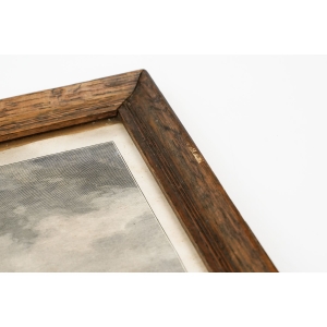 74620 STARA FRANCUSKA E. MARTINET LITOGRAFIA PORTRET KOBIETY W RAMIE ZA SZKŁEM (3).JPG