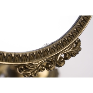 74627 MOSIĘŻNE LUSTRO UCHYLNE NA TOALETKĘ BARDZO ZDOBNE ZWIERCIADŁO DO MAKIJAŻU (2).JPG