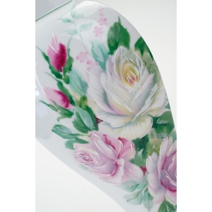 74652 LIMOGES LA SEYNIE URNA AMFORA NCZYNIE Z POKRYWĄ RÓŻE RĘCZNIE MALOWANE (3).JPG