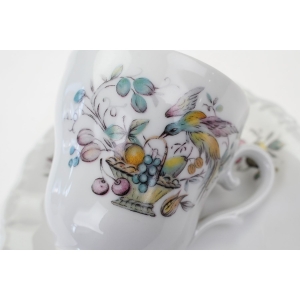 74659 SELTMANN BAROCK FILIŻANKA ZE SPODKIEM RAJSKIE PTAKI I OWOCE (3).JPG