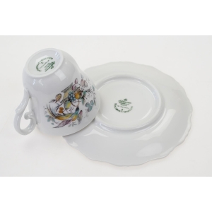 74659 SELTMANN BAROCK FILIŻANKA ZE SPODKIEM RAJSKIE PTAKI I OWOCE (5).JPG