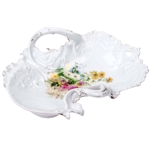 74669 C.T. ALTWASSER SECESJA CUDOWNA RĘCZNIE MALOWANA PATERA Z USZAMI (1).jpg