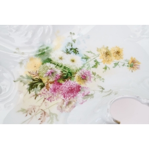 74669 C.T. ALTWASSER SECESJA CUDOWNA RĘCZNIE MALOWANA PATERA Z USZAMI (2).JPG