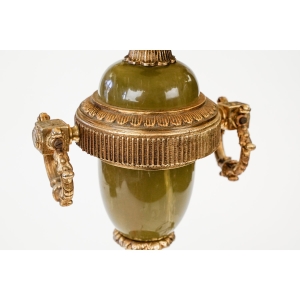 74676 MOSIĄDZ I ONYKS OKAZAŁA I PIĘKNA LAMPA KOLUMNOWA PODSTAWA LAMPY (3).JPG