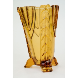 74759 STÖLZLE HEŘMANOVA HUŤ BURSZTYNOWY WAZON RASOWE ART-DECO (2).jpg