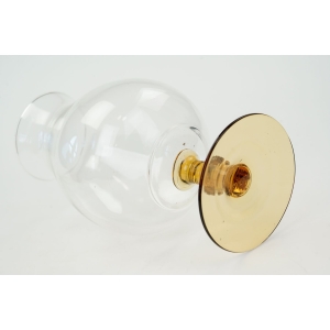 74764 DUŻY OZDOBNY KIELICH NA BURSZTYNOWEJ NODZE WAZON (4).jpg