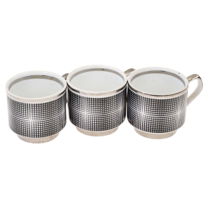 74939 CHODZIEŻ KOMPLET 3 FILIŻANEK OP-ART ROMAN E. RENKOWSKI LATA 70-TE POLSKI NEW LOOK (1).jpg