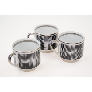 74939 CHODZIEŻ KOMPLET 3 FILIŻANEK OP-ART ROMAN E. RENKOWSKI LATA 70-TE POLSKI NEW LOOK (4).jpg