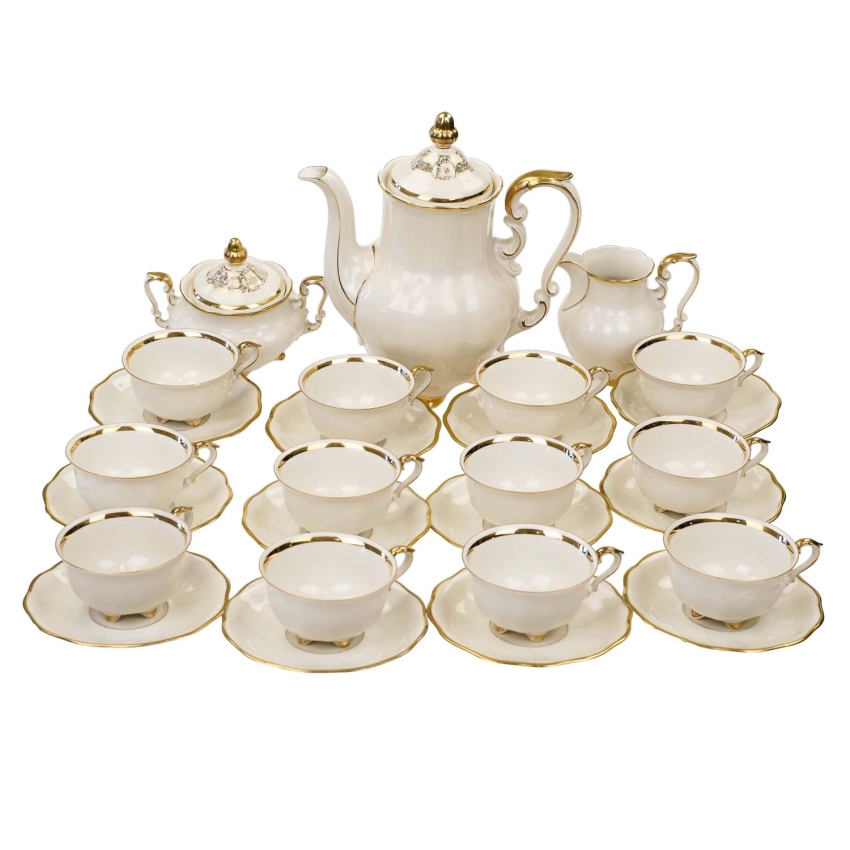 74982 JOHANN SELTMANN KOŚĆ SŁONIOWA I ZŁOCENIA SERWIS DO KAWY 12 OSÓB (1).jpg