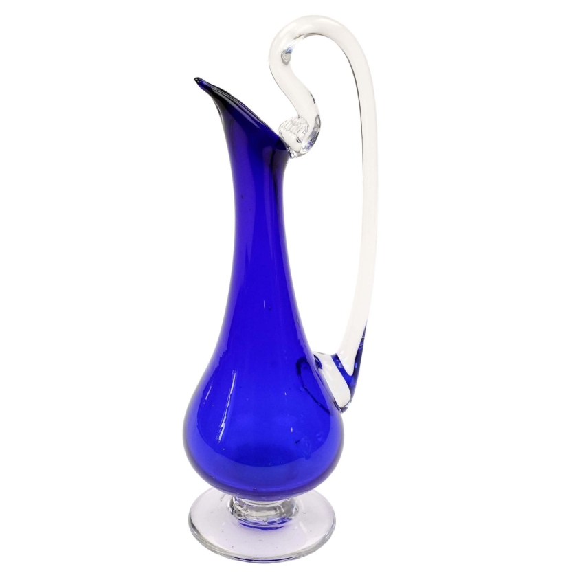 75040 EMPOLI KOBALTOWA ELEGANCKA KARAFKA Z UCHEM NA STOPIE (1).jpg
