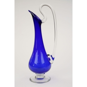 75040 EMPOLI KOBALTOWA ELEGANCKA KARAFKA Z UCHEM NA STOPIE (2).jpg