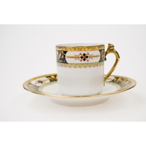 75052 LIMOGES CHABROL FRERES &amp; PORIER KOLEKCJONERSKA MOKKA ZE SPODKIEM ROŚLINNE SZLACZKI (2).jpg