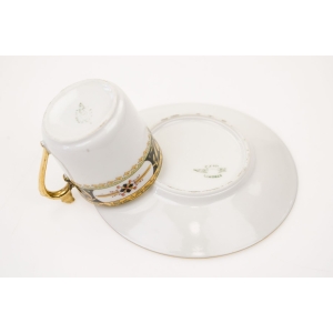 75052 LIMOGES CHABROL FRERES &amp; PORIER KOLEKCJONERSKA MOKKA ZE SPODKIEM ROŚLINNE SZLACZKI (4).jpg