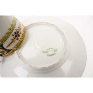 75052 LIMOGES CHABROL FRERES &amp; PORIER KOLEKCJONERSKA MOKKA ZE SPODKIEM ROŚLINNE SZLACZKI (5).jpg