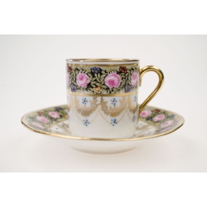 75057 KOLEKCJONERSKA MOKKA ZE SPODKIEM BOGATO ZDOBIONA KWIATÓW SZLACZKI (2).jpg