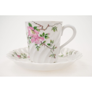 75058 LIMOGES HAVILAND SUBTELNA FILIŻANKA MOKKA ZE SPODKIEM KWITNĄCA JABŁOŃ (2).jpg