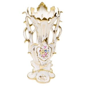 75060 VIEUX PARIS STARY PARYŻ PARA STAREŃKI PORCELANOWY WAZON RĘCZNIE MALOWANY (1).jpg