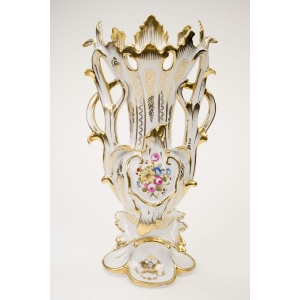 75060 VIEUX PARIS STARY PARYŻ PARA STAREŃKI PORCELANOWY WAZON RĘCZNIE MALOWANY (2).jpg