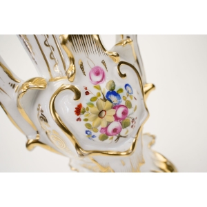 75060 VIEUX PARIS STARY PARYŻ PARA STAREŃKI PORCELANOWY WAZON RĘCZNIE MALOWANY (3).jpg