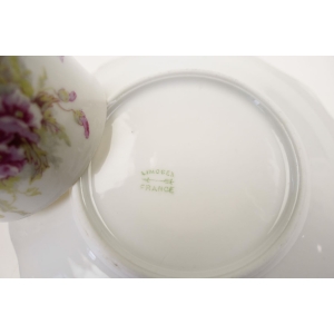 75068 LIMOGES SECESJA ŚLICZNA FILIŻANKA ZE SPODKIEM FIOŁECZKI (5).jpg