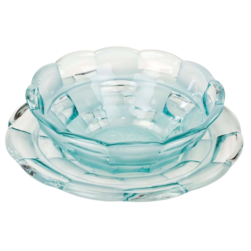 75088 BELGIA BŁĘKITNY ZESTAW SZKIEŁ MISA I PATERA Z KOSZEM KWIATÓW (1).jpg