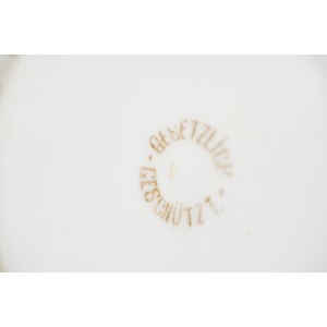 75170 ŚLICZNY SECESYJNY DZBANEK DO KAWY RĘCZNIE MALOWANE NIEBIESKIE KWIATKI I MOTYLKI (6).jpg