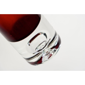 75178 IITTALA T. WIRKKALA RUBINOWY CYLINDRYCZNY WAZON Z PĘCHERZYKIEM POWIETRZA (3).jpg