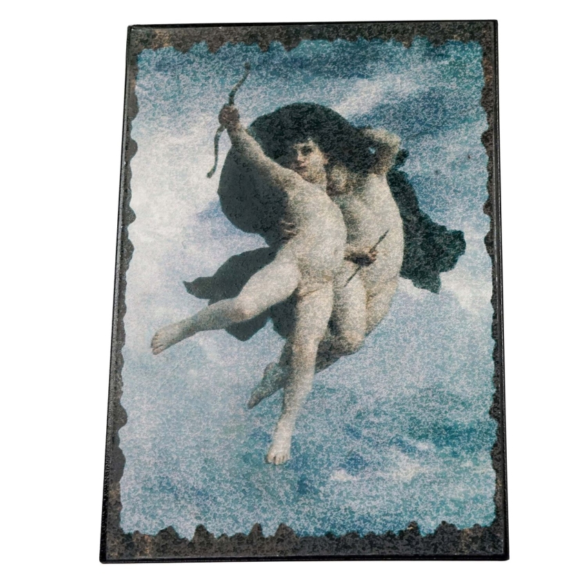 75314 BLACHA DEKORACJA ŚCIANY STYLIZOWANA AMORKI POSTARZANA (1).jpg