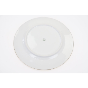 75319 LIMOGES H. BALLEROY KOMPLET 5 TALERZY DESEROWYCH Z KWIATOWYMI BORDIURAMI (4).jpg