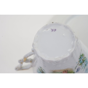 75325 ŚLICZNY SECESYJNY SERWIS DO KAWY 6 OSÓB SCENKA Z NIMFĄ I AMORKIEM NIEZAPOMINAJKI (10).jpg