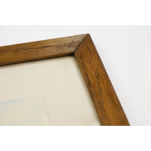 75344 AKWARELA ZA SZKŁEM PEJZAŻ PRZEMYSŁOWY KOPALNIA IGNACY RYBNIK 1949 ROK (4).jpg