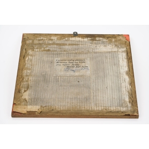 75344 AKWARELA ZA SZKŁEM PEJZAŻ PRZEMYSŁOWY KOPALNIA IGNACY RYBNIK 1949 ROK (6).jpg