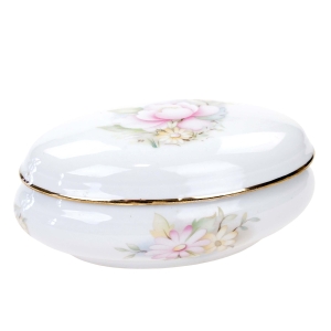 75379 LIMOGES LA SEYNIE OWALNA BOMBONIERA POJEMNIK PUZDERKO LILIA WODNA (1).jpg