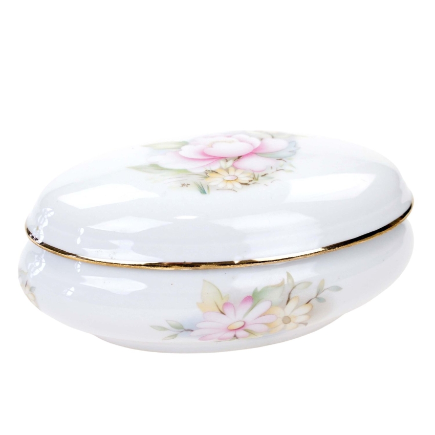 75379 LIMOGES LA SEYNIE OWALNA BOMBONIERA POJEMNIK PUZDERKO LILIA WODNA (1).jpg