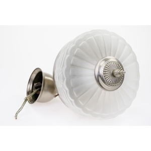 75402 STARA LAMPA ŻYRANDOL Z MATOWYM KLOSZEM W KWIATY (4).jpg