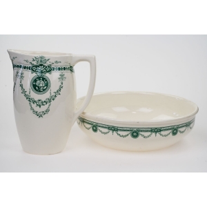 75403 BOCH ZESTAW UMYWALNIANY MISA I DZBAN ZIELONE GIRLANDY RÓŻ (3).jpg