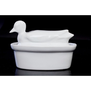 74660 CERAMICZNA KACZKA POJEMNIK NA PASZTET SCHOWEK NA DROBIAZGI (2).JPG