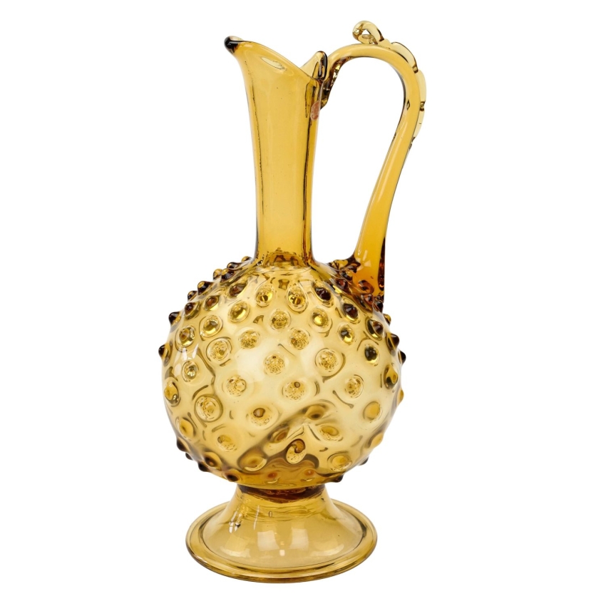75637 EMPOLI BURSZTYNOWY DZBAN WAZON KARAFKA JEŻYK (1).jpg