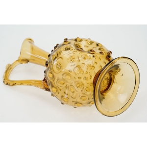 75637 EMPOLI BURSZTYNOWY DZBAN WAZON KARAFKA JEŻYK (6).jpg