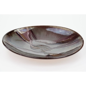 75644 ŁYSA GÓRA SPÓŁDZIELNIA KAMIONKA TALERZ PATERA WIELOBARWNA NAKRAPIANA ŚR. 32 CM (2).jpg