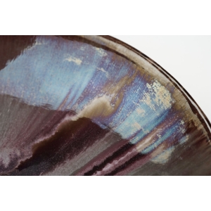 75644 ŁYSA GÓRA SPÓŁDZIELNIA KAMIONKA TALERZ PATERA WIELOBARWNA NAKRAPIANA ŚR. 32 CM (3).jpg