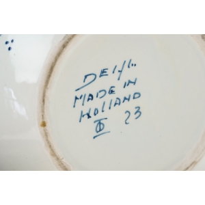 75646 DELFT HUMIDOR RĘCZNIE MALOWANY KOBALTEM POJEMNIK Z POKRYWĄ (6).jpg