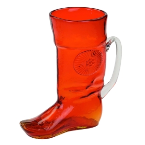 ZĄBKOWICE/STASZIC WAZON DZBAN W CZERWIENI BUT Z WYSOKĄ CHOLEWĄ