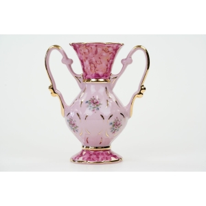 75806 CZECHY AMFORA WAZON Z USZKAMI Z RÓŻOWEJ PORCELANY (2).jpg