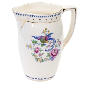 75846 BOCH ŚLICZNY CERAMICZNY DZBAN RAJSKI PTAK I KWIATY (1).jpg