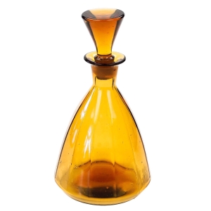 BURSZTYNOWA KARAFKA DZWON Z EFEKTAMI OPTYCZNYMI